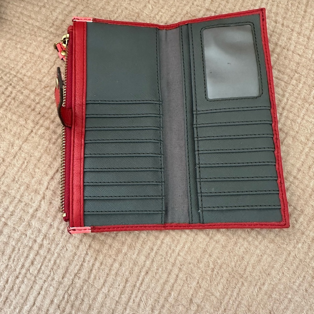 Fossil Button Close Checkbook Wallet - image 2